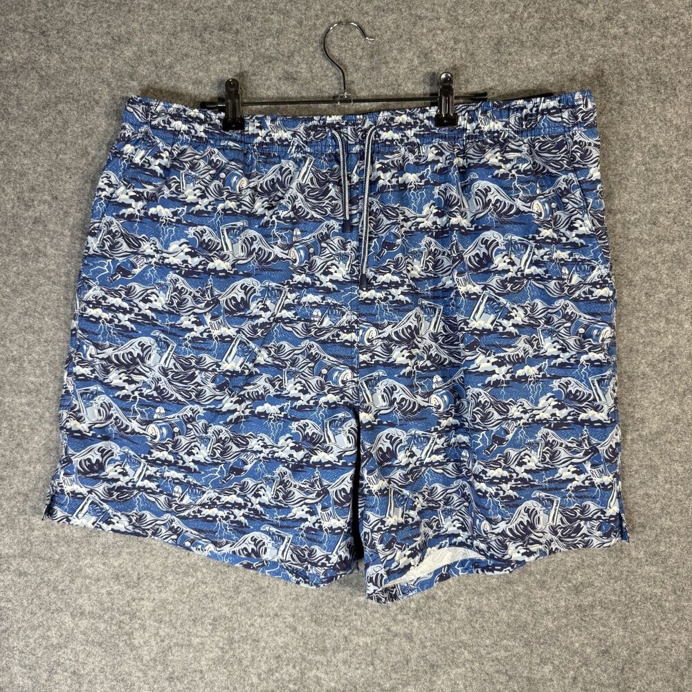 Peter‎ Millar Lined Swim Trunks Drink and Swim Print Mens Size 2XL